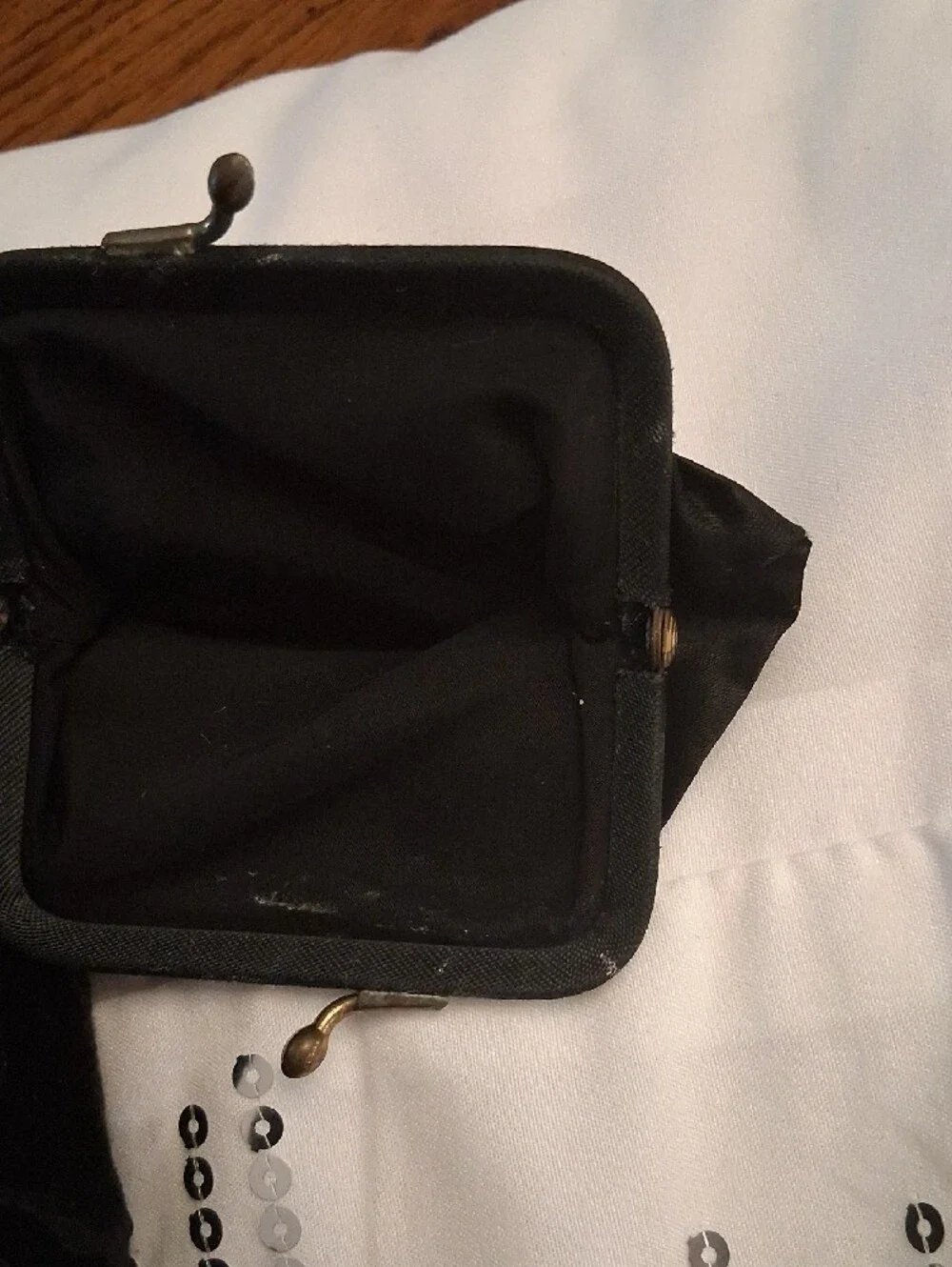 Black Velvet Clutch Bag MORRIS MOSKOWITZ